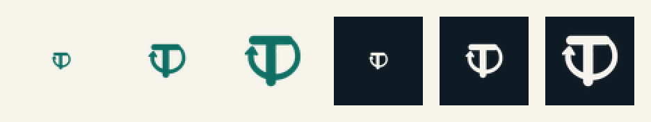 favicon strip 16, 32 and 48 px on paper and ink