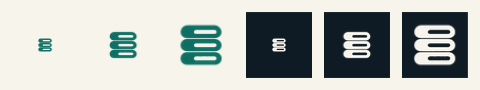 favicon strip 16, 32 and 48 px on paper and ink
