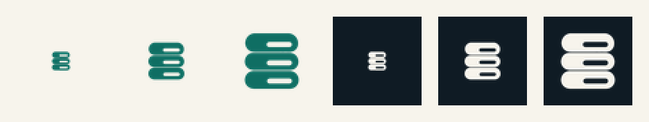 favicon strip 16, 32 and 48 px on paper and ink