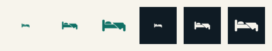favicon strip 16, 32 and 48 px on paper and ink