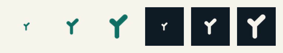 favicon strip 16, 32 and 48 px on paper and ink