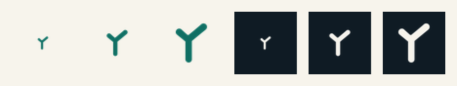 favicon strip 16, 32 and 48 px on paper and ink