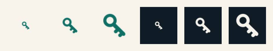 favicon strip 16, 32 and 48 px on paper and ink