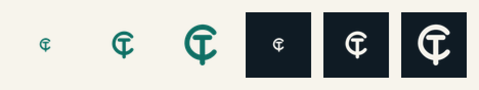 favicon strip 16, 32 and 48 px on paper and ink