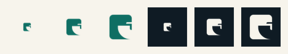 favicon strip 16, 32 and 48 px on paper and ink