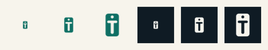 favicon strip 16, 32 and 48 px on paper and ink