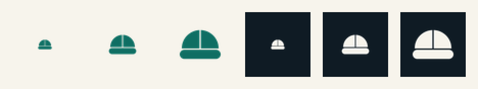 favicon strip 16, 32 and 48 px on paper and ink