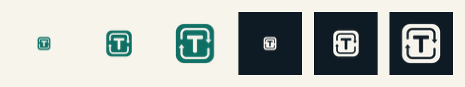 favicon strip 16, 32 and 48 px on paper and ink