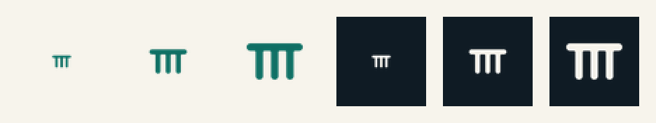 favicon strip 16, 32 and 48 px on paper and ink