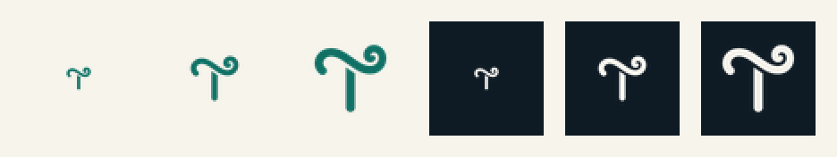 favicon strip 16, 32 and 48 px on paper and ink