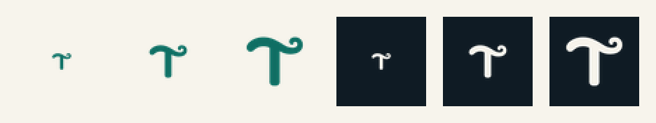 favicon strip 16, 32 and 48 px on paper and ink